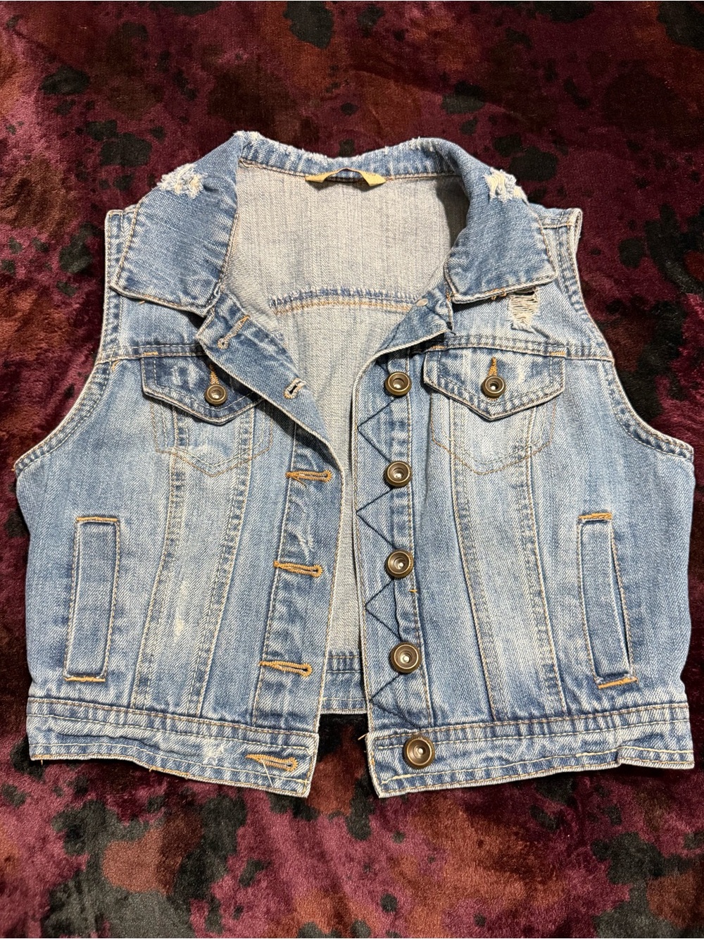 Highway Jeans Light Wash Denim Vest - Light Blue